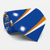 Marshall Islands Flag Stropdas (Opgerold)