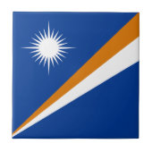 Marshall Islands Flag Tegeltje (Voorkant)