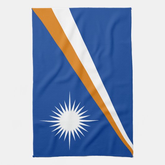 Marshall Islands Flag Theedoek (Verticaal)