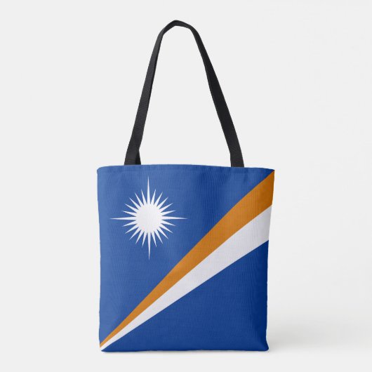Marshall Islands Flag Tote Bag (Achterkant)