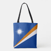 Marshall Islands Flag Tote Bag (Achterkant)