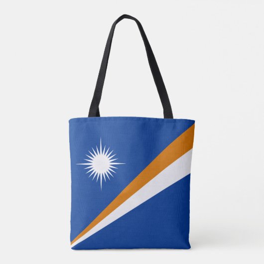 Marshall Islands Flag Tote Bag (Achterkant)