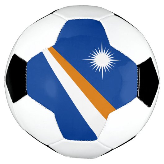 Marshall Islands Flag Voetbal (Gedraaid)