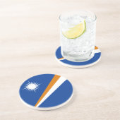 Marshall Islands Flag Zandsteen Onderzetter (Zijkant)