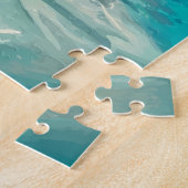 Marshall Islands Illustration Travel Art Vintage Legpuzzel (Zijkant)