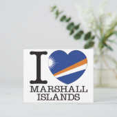 Marshall Islands Love v2 Briefkaart (Staand voorkant)