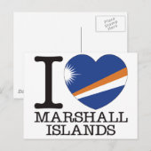 Marshall Islands Love v2 Briefkaart (Voorkant / Achterkant)