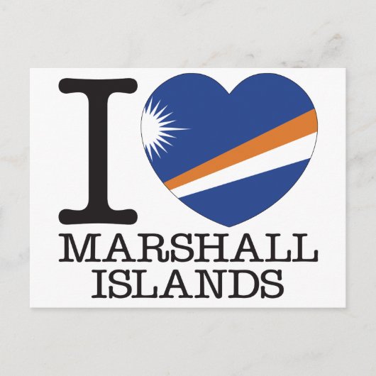 Marshall Islands Love v2 Briefkaart (Voorkant)