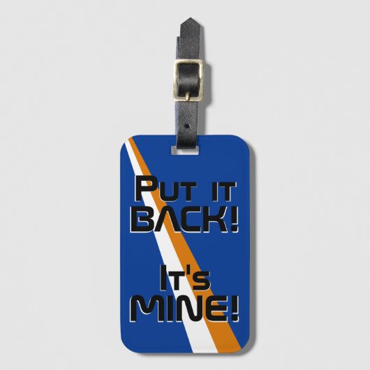 Marshall Islands National Flag Funny Patriotic Bagagelabel (Voorkant (verticaal))