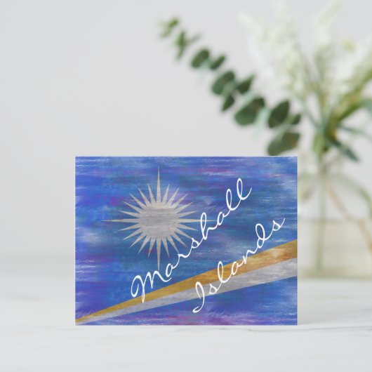 Marshall Islands noodlottige vlag Briefkaart (Staand voorkant)