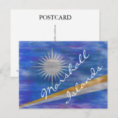 Marshall Islands noodlottige vlag Briefkaart (Voorkant / Achterkant)