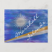 Marshall Islands noodlottige vlag Briefkaart (Voorkant)