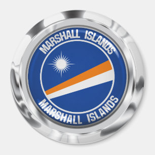 Marshall Islands Round Emblem Magneet