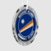 Marshall Islands Round Emblem Ornament (voorkant)