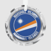 Marshall Islands Round Emblem Ornament (achterkant)