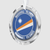Marshall Islands Round Emblem Ornament (voorkant)