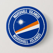 Marshall Islands Round Emblem Ronde Button 7,6 Cm (Voorkant)