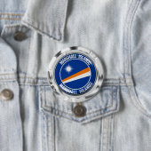 Marshall Islands Round Emblem Ronde Button 7,6 Cm (In situ)