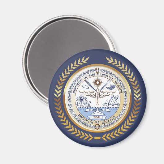 Marshall Islands Seal Magneet (Voorkant / Achterkant)