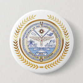 Marshall Islands Seal Ronde Button 7,6 Cm