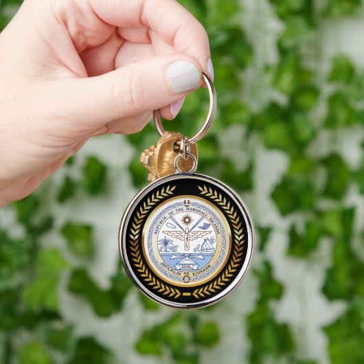 Marshall Islands Seal Sleutelhanger (Hand)