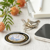 Marshall Islands Seal Sleutelhanger (Zijkant)