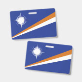 Marshall Islands vlag Badge (Voor- en achterkant)