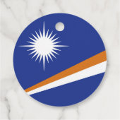 Marshall Islands vlag Bedankjes Labels (Achterkant)