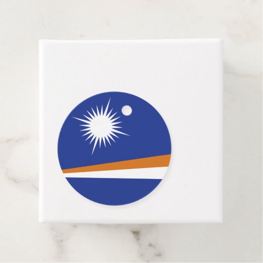 Marshall Islands vlag Bedankjes Labels (In situ)