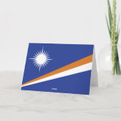 Marshall Islands vlag Bedankkaart (Achterkant)