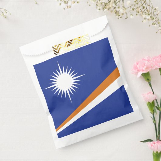 Marshall Islands vlag Bedankzakje (Gezegeld)