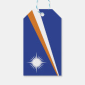 Marshall Islands vlag Cadeaulabel (Achterkant)