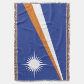 Marshall Islands vlag Deken (Voorkant Verticaal)