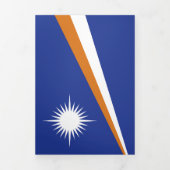 Marshall Islands vlag Drieluik Kaart (Cover)