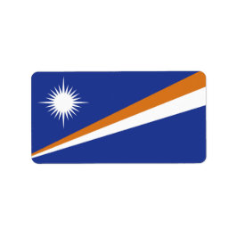 Marshall Islands vlag Etiket