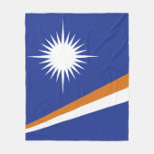 Marshall Islands vlag Fleece Deken (Voorkant)