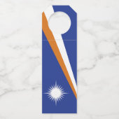 Marshall Islands vlag Flessenhanger (Achterkant)