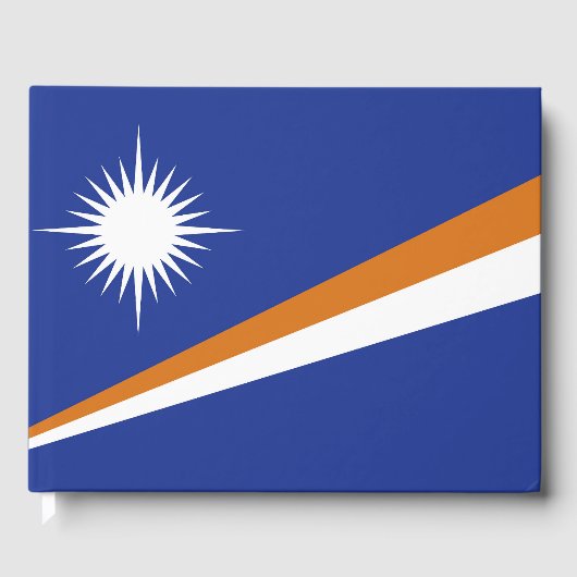 Marshall Islands vlag Gastenboek (Voorkant)