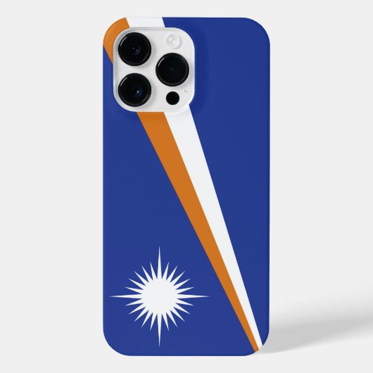 Marshall Islands vlag iPhone Hoesje (Achterkant)