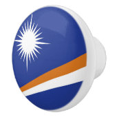 Marshall Islands vlag Keramische Knop (Rechts)