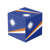 Marshall Islands vlag Kubus (Achter hoekig)