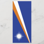 Marshall Islands vlag Menu (Achterkant)