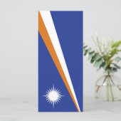 Marshall Islands vlag Menu (Staand voorkant)