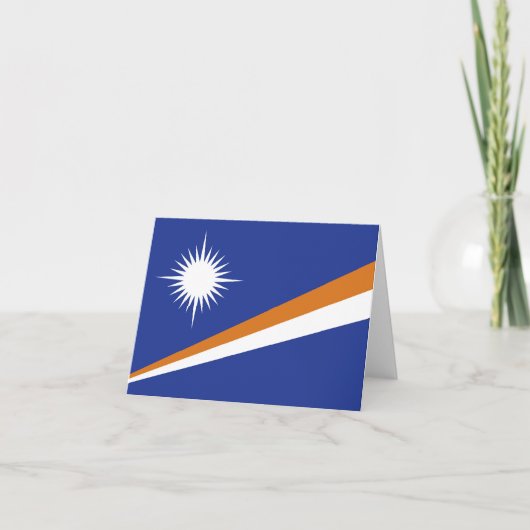 Marshall Islands vlag Notitiekaartje (Voorkant)