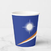 Marshall Islands vlag Papieren Bekers (Voorkant)