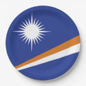 Marshall Islands vlag Papieren Bordje (Voorkant)