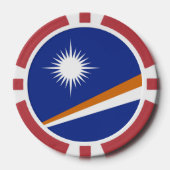 Marshall Islands vlag Poker Chips (Voorkant)