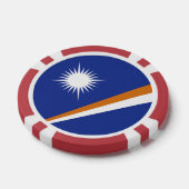 Marshall Islands vlag Poker Chips (Enkel)