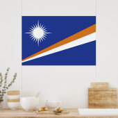 Marshall Islands vlag Poster (Keuken)