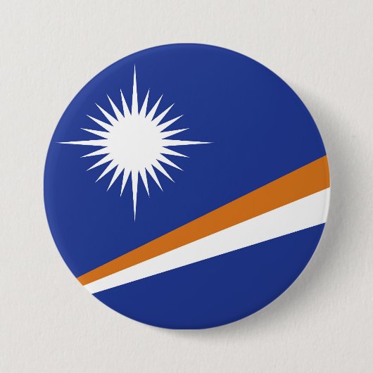 Marshall Islands vlag Ronde Button 7,6 Cm (Voorkant)